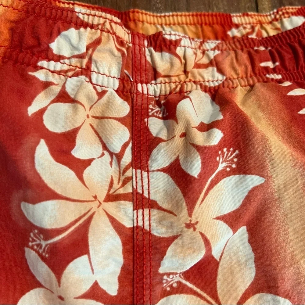 Tommy Bahama Men’s Swim Trunks Shorts Hawaiian Orange Size Large